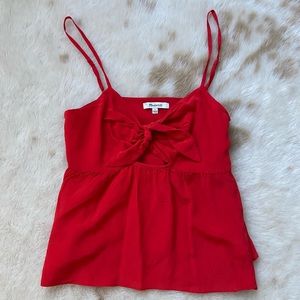 Madewell Red Cami Tank Top